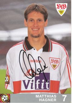 Matthias Hagner  1996/1997   VFB Stuttgart  Fußball  Autogrammkarte original signiert 