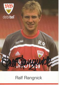 Ralf Rangnick  2000/2001  VFB Stuttgart  Fußball  Autogrammkarte original signiert 