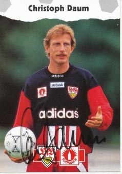 Christoph Daum  1993/1994  VFB Stuttgart  Fußball  Autogrammkarte original signiert 