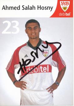 Ahmed Salah Hosny  1999/2000  VFB Stuttgart  Fußball  Autogrammkarte original signiert 