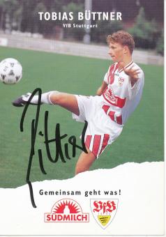 Tobias Büttner  1995/1996  VFB Stuttgart  Fußball  Autogrammkarte original signiert 