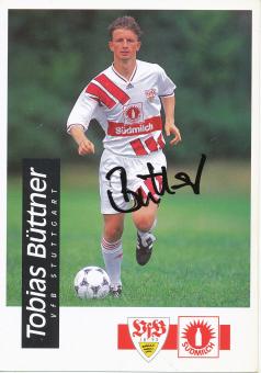 Tobias Büttner  1994/1995  VFB Stuttgart  Fußball  Autogrammkarte original signiert 