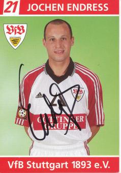 Jochen Endreß  1998/1999  VFB Stuttgart  Fußball  Autogrammkarte original signiert 