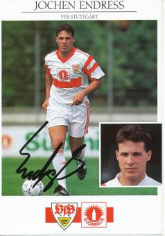 Jochen Endreß    VFB Stuttgart  Fußball  Autogrammkarte original signiert 