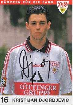 Kristijan Djordjevic  1997/1998    VFB Stuttgart  Fußball  Autogrammkarte original signiert 