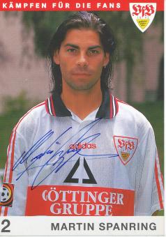 Martin Spanring  1997/1998    VFB Stuttgart  Fußball  Autogrammkarte original signiert 