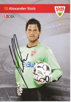 Alexander Stolz   2009/2010    VFB Stuttgart  Fußball  Autogrammkarte original signiert 
