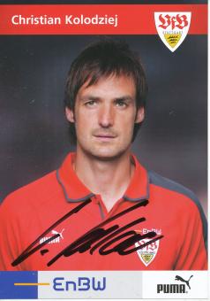 Christian Kolodziej   2005/2006    VFB Stuttgart  Fußball  Autogrammkarte original signiert 
