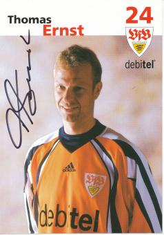 Thomas Ernst   2001/2002    VFB Stuttgart  Fußball  Autogrammkarte original signiert 