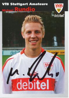 Michael Rundio   VFB Stuttgart  II  Fußball  Autogrammkarte original signiert 