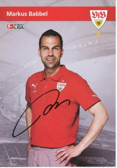 Markus Babbel  2009/2010  VFB Stuttgart  Fußball  Autogrammkarte original signiert 