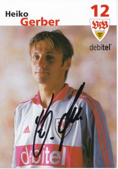Heiko Gerber  2001/2002  VFB Stuttgart  Fußball  Autogrammkarte original signiert 