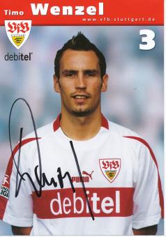Timo Wenzel  2002/2003  VFB Stuttgart  Fußball  Autogrammkarte original signiert 