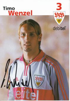 Timo Wenzel  2001/2002  VFB Stuttgart  Fußball  Autogrammkarte original signiert 