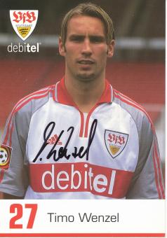 Timo Wenzel  2000/2001  VFB Stuttgart  Fußball  Autogrammkarte original signiert 