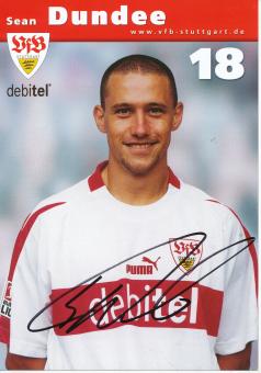 Sean Dundee  2002/2003  VFB Stuttgart  Fußball  Autogrammkarte original signiert 