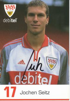 Jochen Seitz  2000/2001  VFB Stuttgart  Fußball  Autogrammkarte original signiert 
