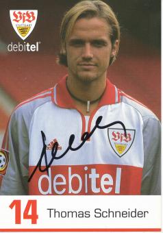Thomas Schneider   2000/2001  VFB Stuttgart  Fußball  Autogrammkarte original signiert 