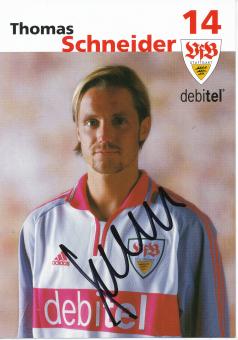 Thomas Schneider   2001/2002  VFB Stuttgart  Fußball  Autogrammkarte original signiert 