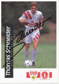 Thomas Schneider  1994/1995  VFB Stuttgart  Fußball  Autogrammkarte original signiert 