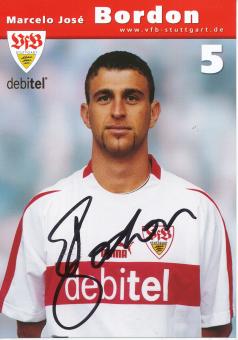 Marcelo Bordon  2002/2003  VFB Stuttgart  Fußball  Autogrammkarte original signiert 