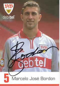 Marcelo Bordon  2000/2001  VFB Stuttgart  Fußball  Autogrammkarte original signiert 