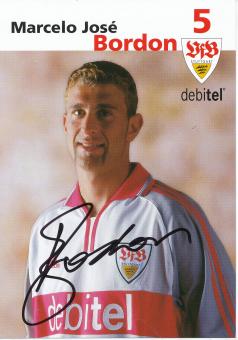 Marcelo Bordon  2001/2002  VFB Stuttgart  Fußball  Autogrammkarte original signiert 