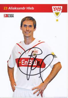 Aliaksandr Hleb  2009/2010  VFB Stuttgart  Fußball  Autogrammkarte original signiert 