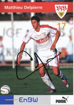 Matthieu Delpierre  2005/2006  VFB Stuttgart  Fußball  Autogrammkarte original signiert 