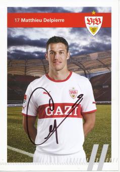 Matthieu Delpierre  2011/2012  VFB Stuttgart  Fußball  Autogrammkarte original signiert 