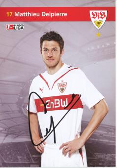 Matthieu Delpierre  2009/2010  VFB Stuttgart  Fußball  Autogrammkarte original signiert 