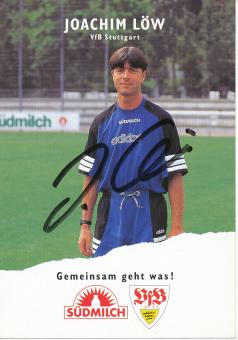 Joachim Löw  1995/1996  VFB Stuttgart  Fußball  Autogrammkarte original signiert 
