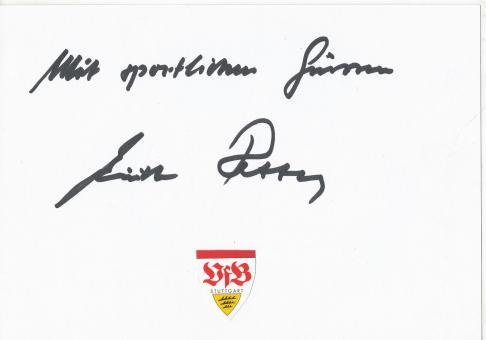 Erich Retter † 2014  VFB Stuttgart  Fußball Autogramm Karte  original signiert 