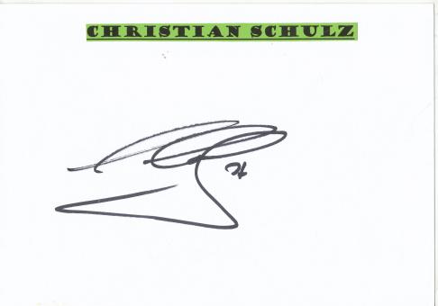 Christian Schulz   DFB  Fußball  Autogramm Karte  original signiert 