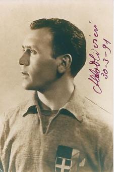 Aldo Olivieri † 2001  Italien Weltmeister WM 1938 Fußball Autogramm Foto original signiert 