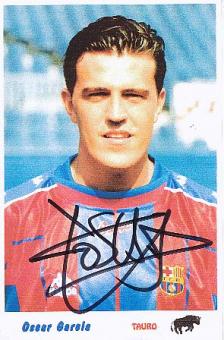 Oscar Garcia  FC Barcelona  Fußball Autogramm Foto original signiert 