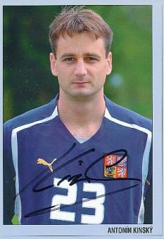 Antonin Kinsky  Tschechien  Fußball Autogrammkarte  original signiert 