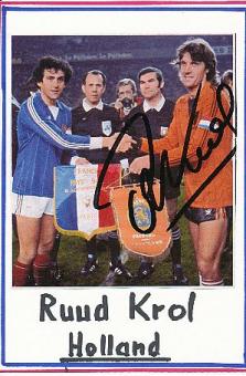 Ruud Krol  Ajax Amsterdam  Fußball Autogramm Karte  original signiert 