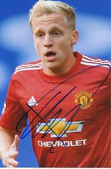 Donny van de Beek  Manchester United  Fußball Autogramm Foto original signiert 