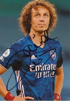 David Luiz  FC Arsenal London  Fußball Autogramm Foto original signiert 