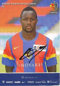 Adilson Tavares Varela Cabral  FC Basel  Fußball  Autogrammkarte original signiert 