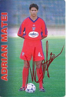 Adrian Matei  FC Steaua  Fußball  beschädigte Autogrammkarte original signiert 