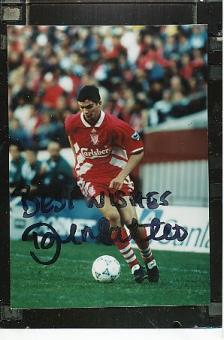 Dominic Matteo  FC Liverpool  Fußball Autogramm  Foto original signiert 