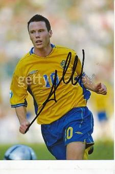 Alexander Farnerud  Schweden  Fußball Autogramm  Foto original signiert 