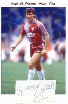 Warren Aspinall  Aston Villa  Fußball Autogramm  Foto + Blatt original signiert 