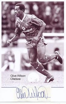 Clive Wilson  FC Chelsea London  Fußball Autogramm  Foto + Blatt original signiert 