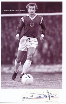 Dennis Rose  Leicester City  Fußball Autogramm  Foto + Blatt original signiert 