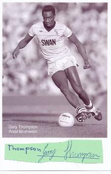 Gary Thompson  West Bromwich Albion  Fußball Autogramm  Foto + Blatt original signiert 