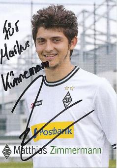 Matthias Zimmermann  Borussia Mönchengladbach  Fußball Autogrammkarte original signiert 