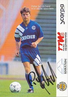 Peter Sendscheid  1994/95  FC Schalke 04  Fußball beschädigte Autogrammkarte original signiert 